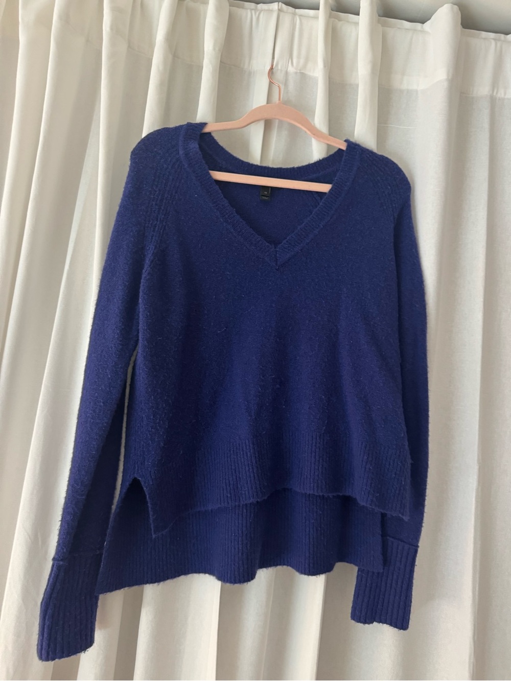 J. Crew Women’s V-Neck Sweater in Cobalt Blue